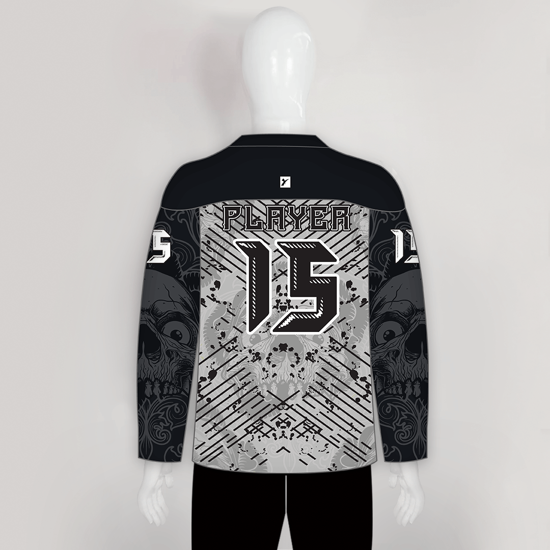 Gangster Skull Sublimated Custom Hockey Jerseys | YoungSpeeds