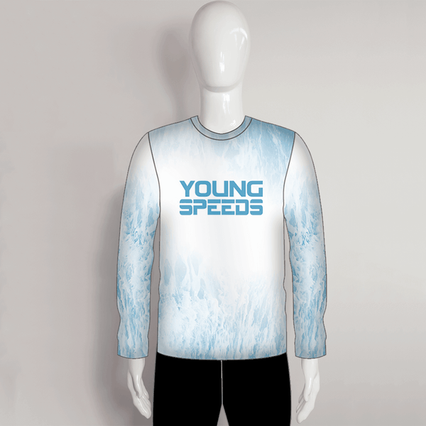 FJZ30 Sea Foam Marble Surface Background Custom Performance Fishing Shirts - YoungSpeeds
