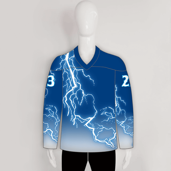 HJZ317 Thunderstorm Sublimated Custom Cool Hockey Jerseys - YoungSpeeds