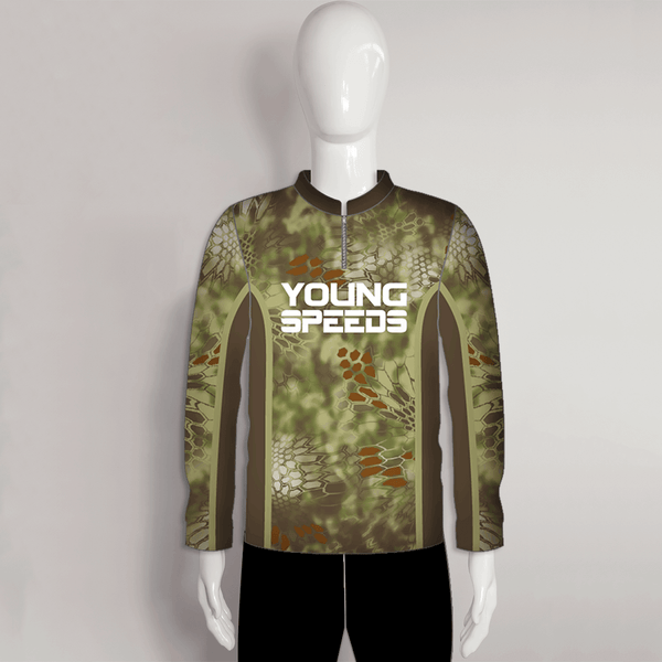 FJZ73 Green Custom Performance Fishing Shirts - YoungSpeeds