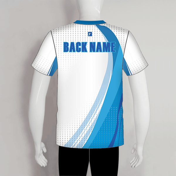 AJZ36 White Blue Custom Blank Archery Shirts For Youth Adult - YoungSpeeds