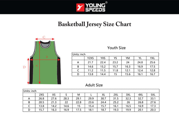 BSKX21 Blue Sublimated Custom Made Basketball Jerseys and Shorts - YoungSpeeds