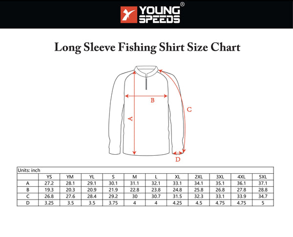 FJZ09 Sublimated Light Weight Long Sleeve Custom Fishing Shirts Crew Neck - YoungSpeeds