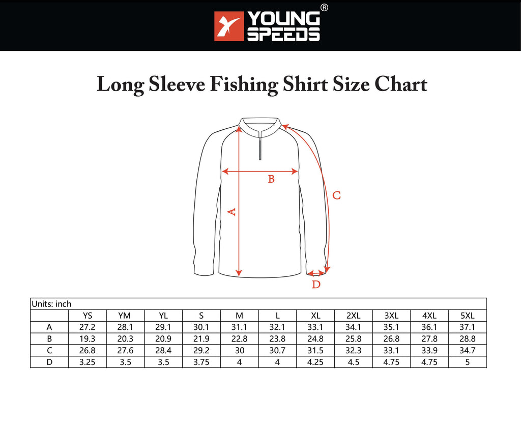 Sublimated Custom Sun Protection Fishing Shirts Crew Neck | YoungSpeeds Crew Neck