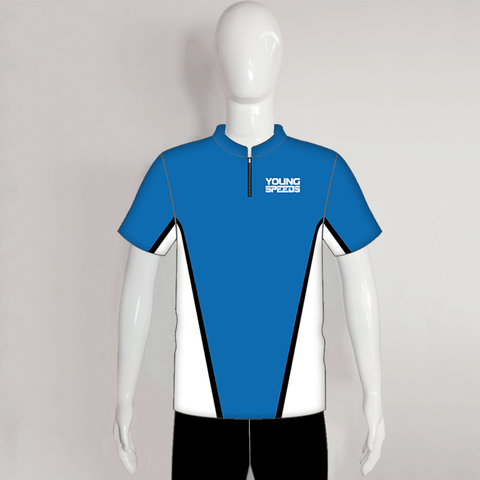 AJZ4 Blue Custom Sublimated Archery Jerseys - YoungSpeeds