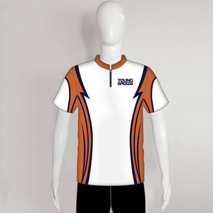 AJZ6 Short Sleeve Custom White Archery Jerseys - YoungSpeeds