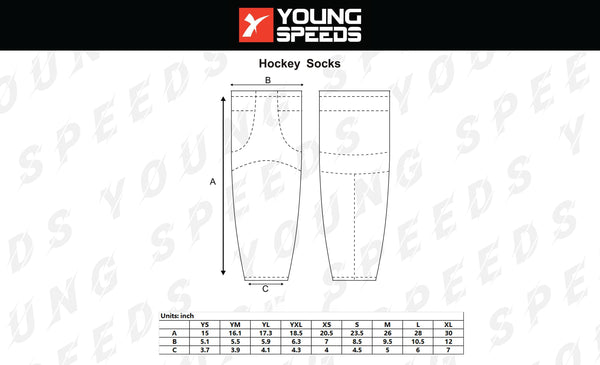 Unicorn Jersey Matching Hockey Socks - YoungSpeeds