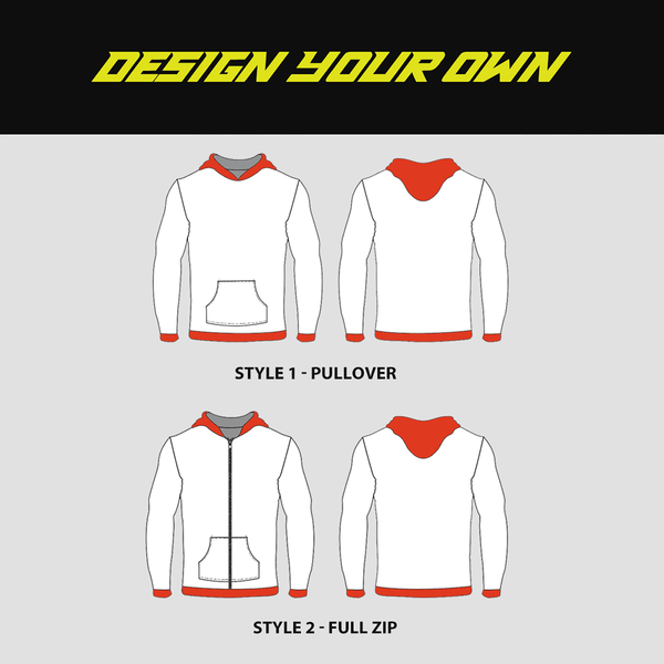 Sublimated Custom Hoodies - DESIGN YOUR OWN - YoungSpeeds