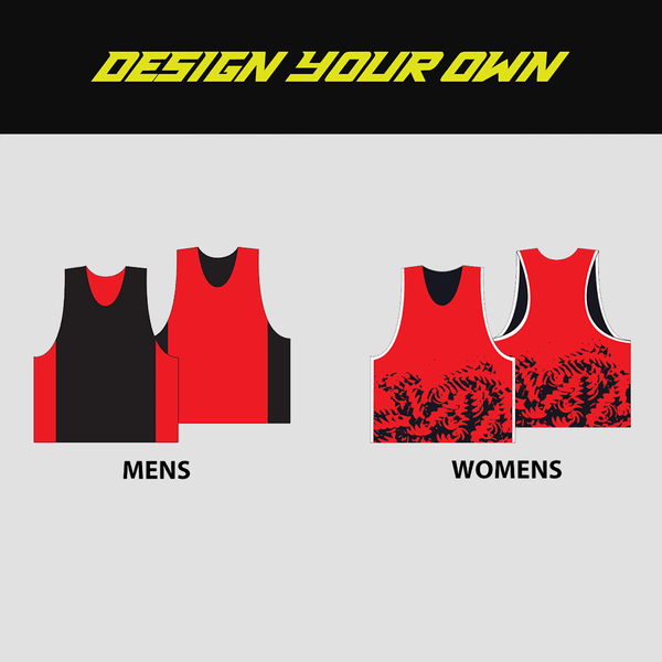 Sublimated Custom Lacrosse Reversible Pinnies - DESIGN YOUR OWN - YoungSpeeds
