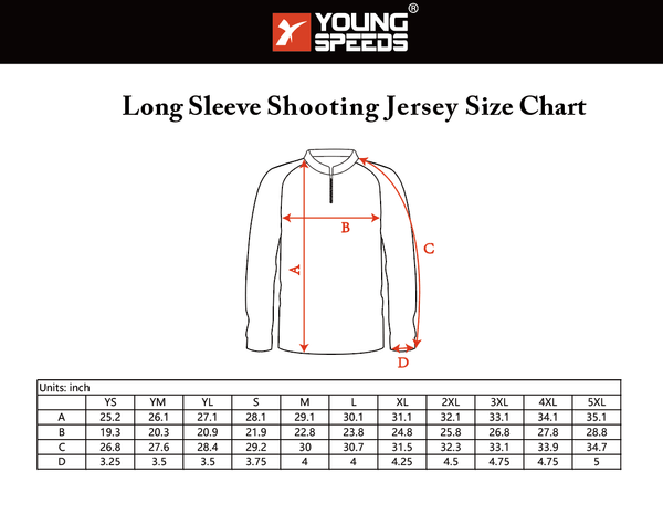 Sublimation Custom Long Sleeve Performance Shooting Jerseys - DESIGN YOUR OWN - YoungSpeeds
