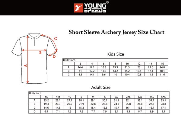 AJZ6 Short Sleeve Custom White Archery Jerseys - YoungSpeeds