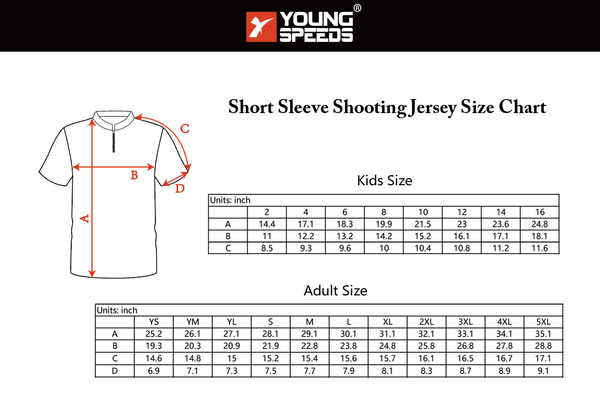 Sublimation Custom Short Sleeve Performance Shooting Jerseys - DESIGN YOUR OWN - YoungSpeeds